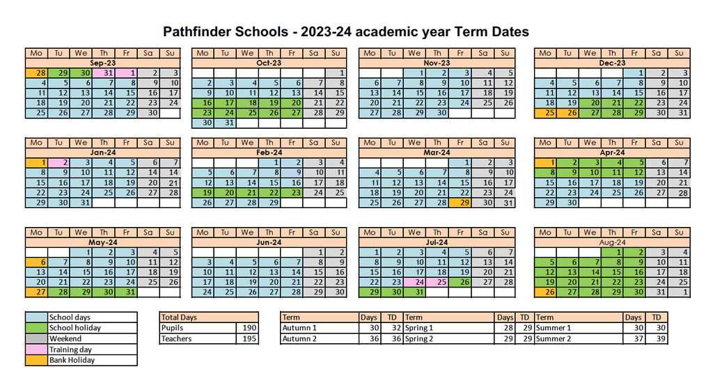 Term Dates 2023-2024